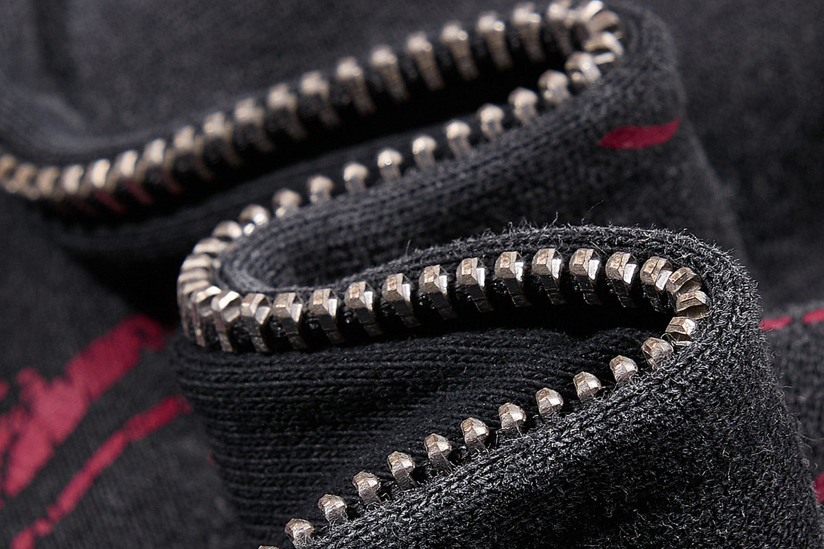 Madxmarx Dragon Script Zip-Up Hoodie