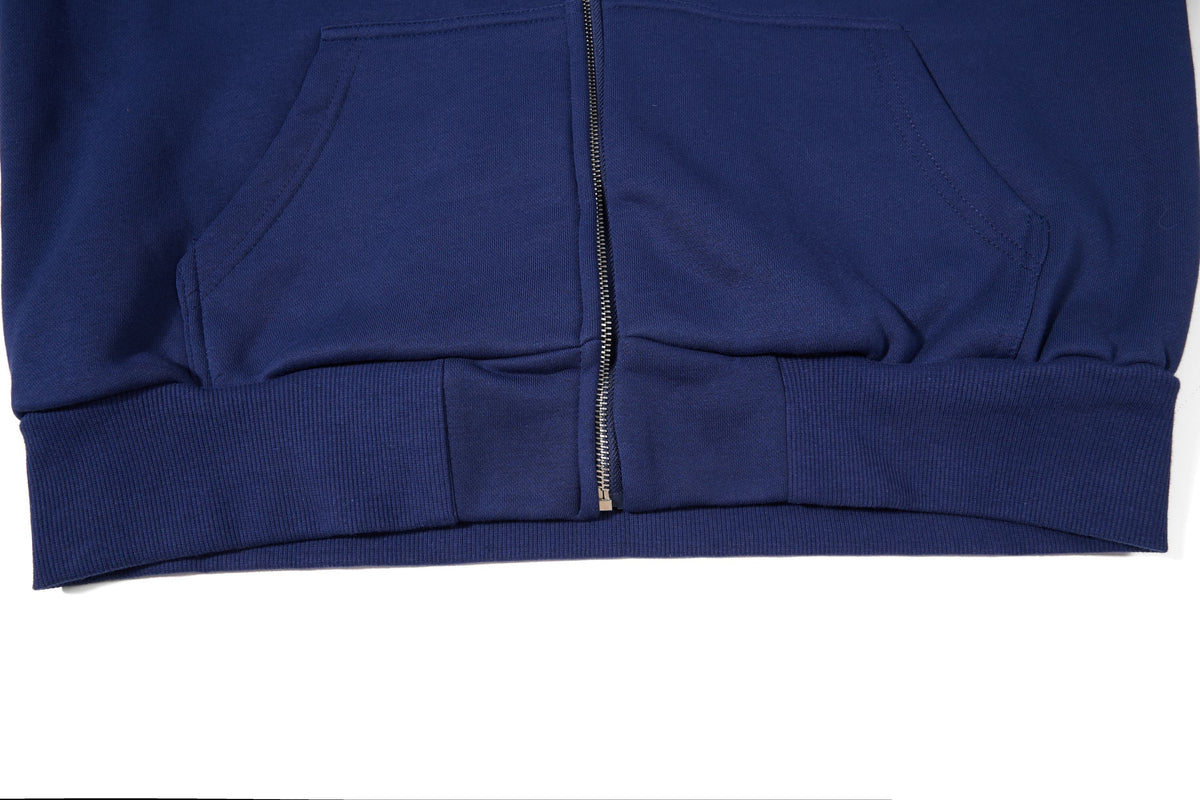 Madxmarx Script Sleeve Zip-Up Hoodie