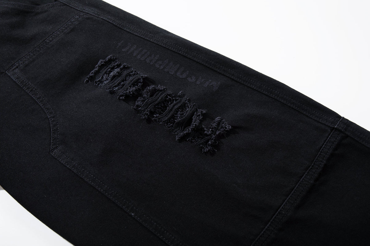 Madxmarx Tactical Distressed Wide-Leg Pants