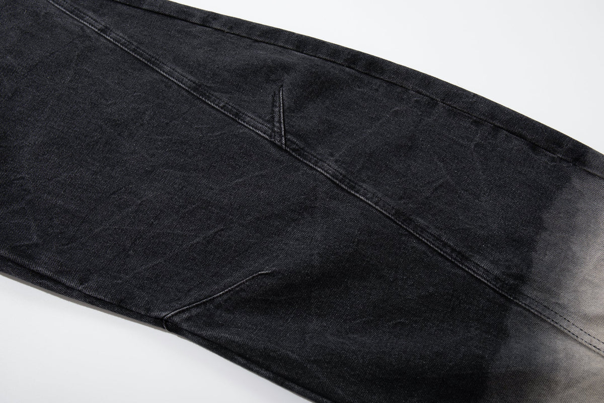 Madxmarx Gradient Washed Wide-Leg Jeans