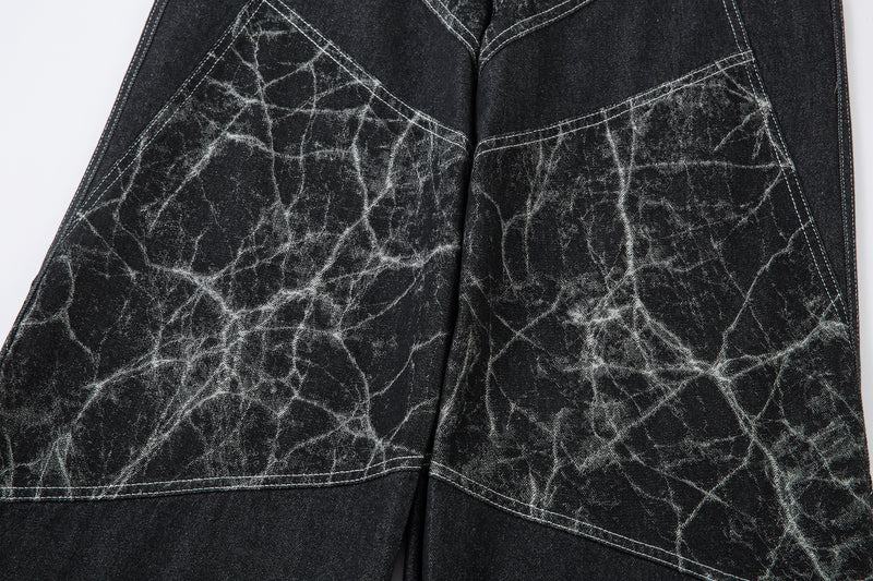 Madxmarx Jeans mit weitem Bein und Riss-Muster