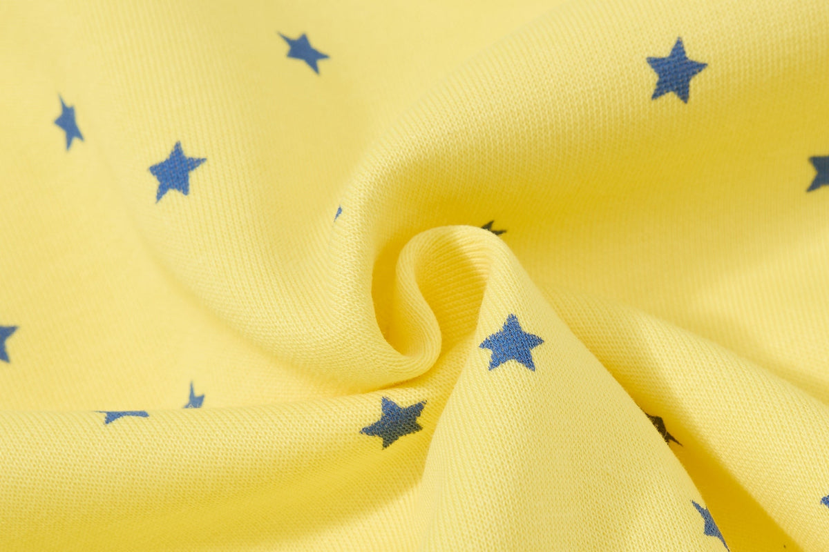 Madxmarx Star Print Varsity Zip-Up Hoodie