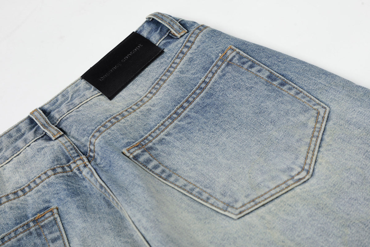 Madxmarx Light Wash Wide-Leg Jeans