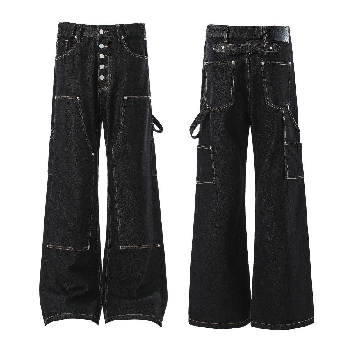 Pantalon de travail en jean multi-poches Madxmarx