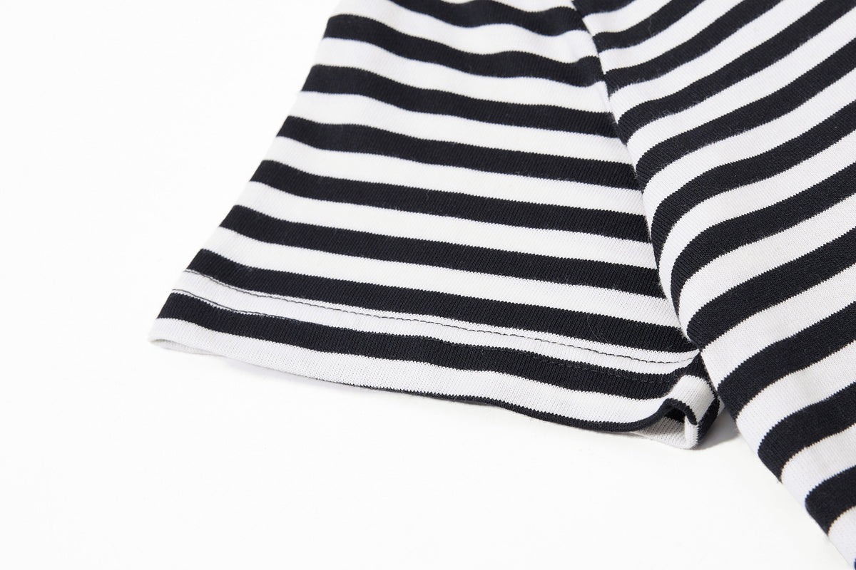 Madxmarx Rhinestone Stripe Tee