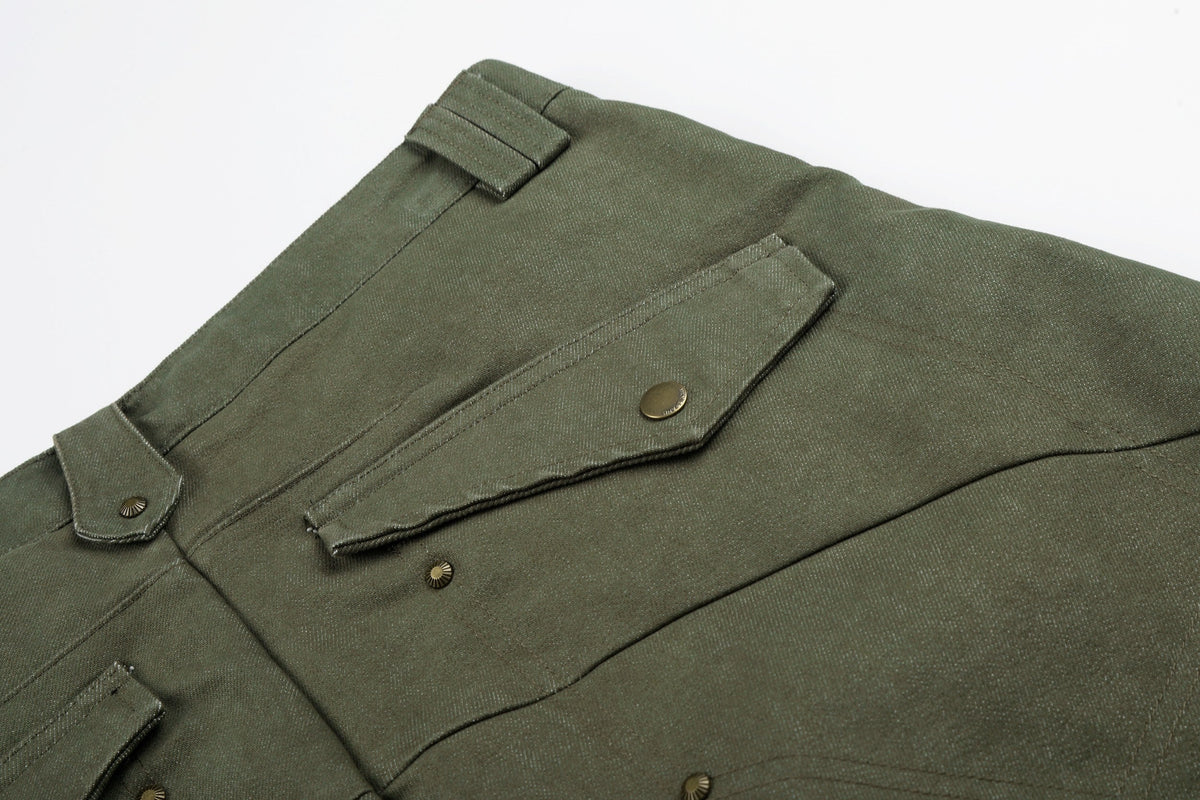 Madxmarx “Vintage Utility Fold-Hem Pants”