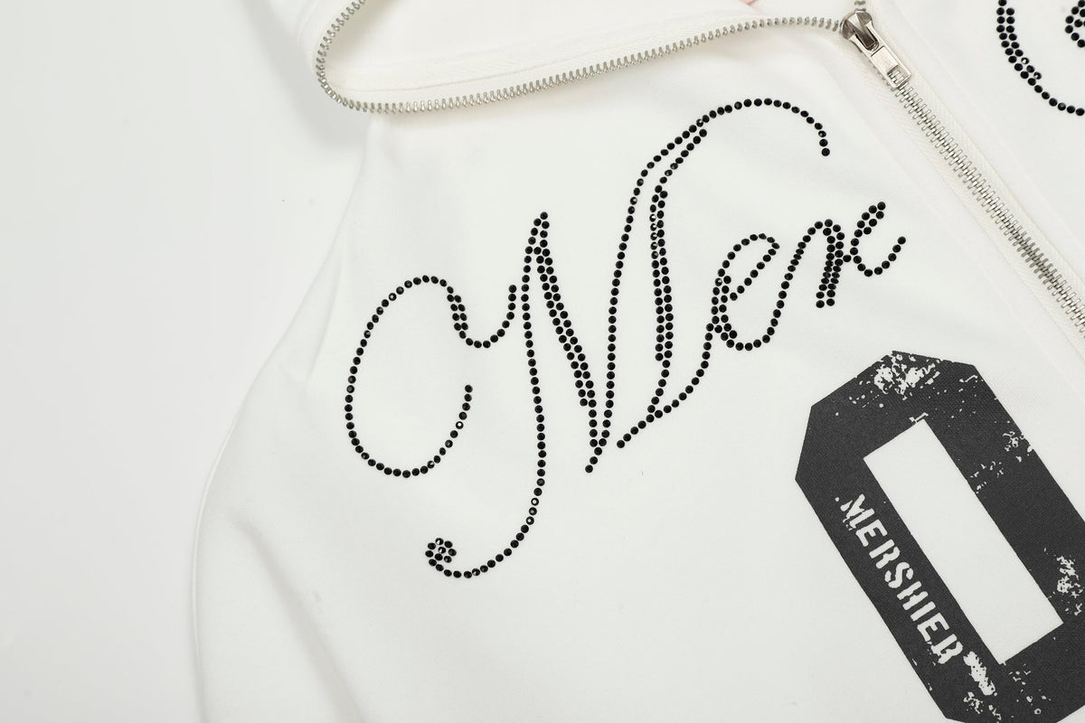 Madxmarx Punk-Script Zip Hoodie