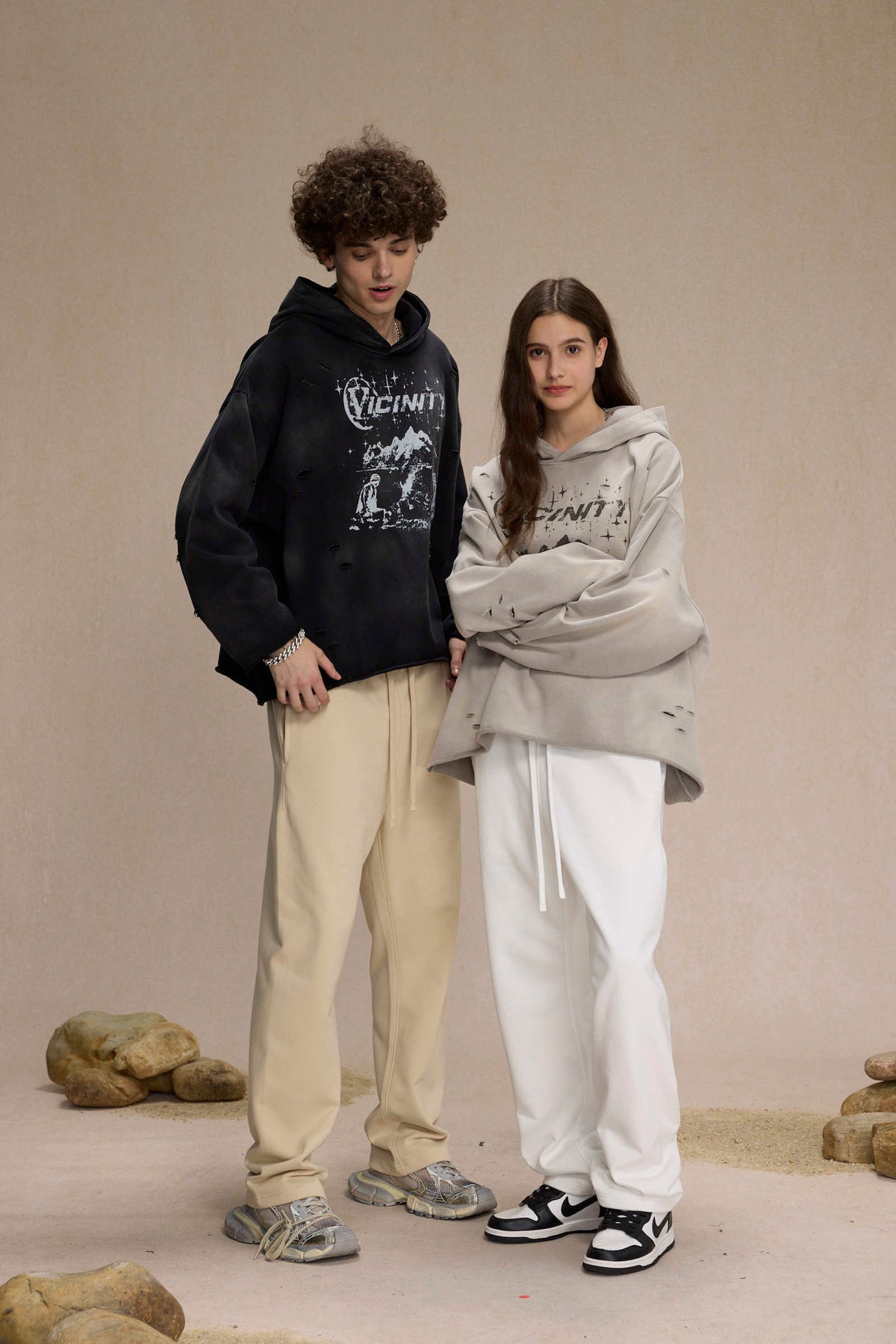 Madxmarx Graphic Distressed Hoodie