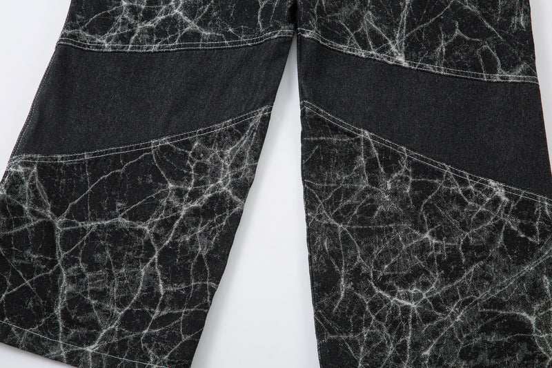 Madxmarx Jeans mit weitem Bein und Riss-Muster