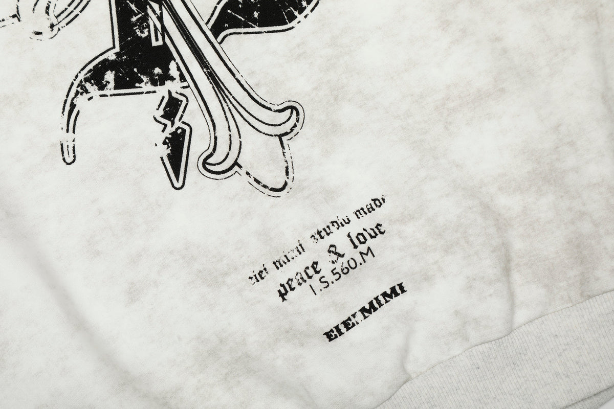Madxmarx Vintage Graphic Zip-Up Hoodie