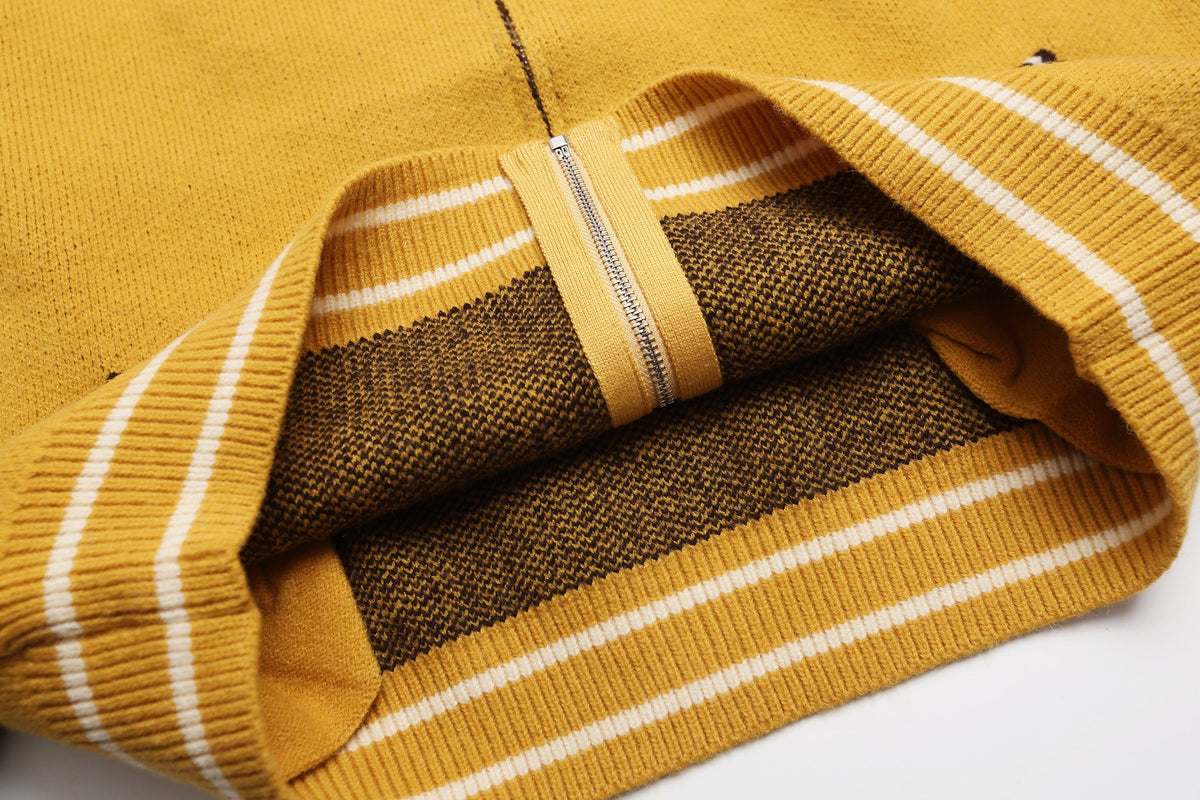 Madxmarx Retro Zip Knit Jacket