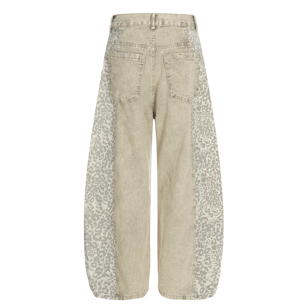Pantalon en jean à empiècement léopard Madxmarx