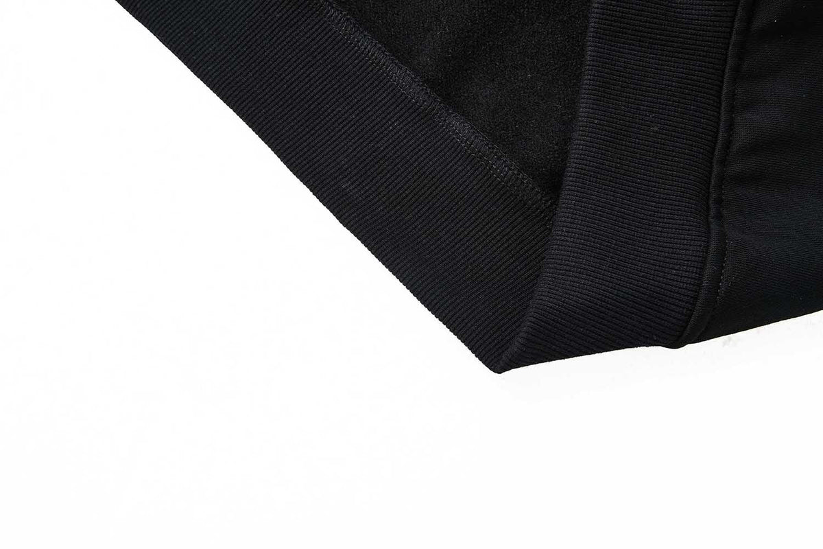 Madxmarx Faux Fur Hood Graphic Zip-Up Hoodie