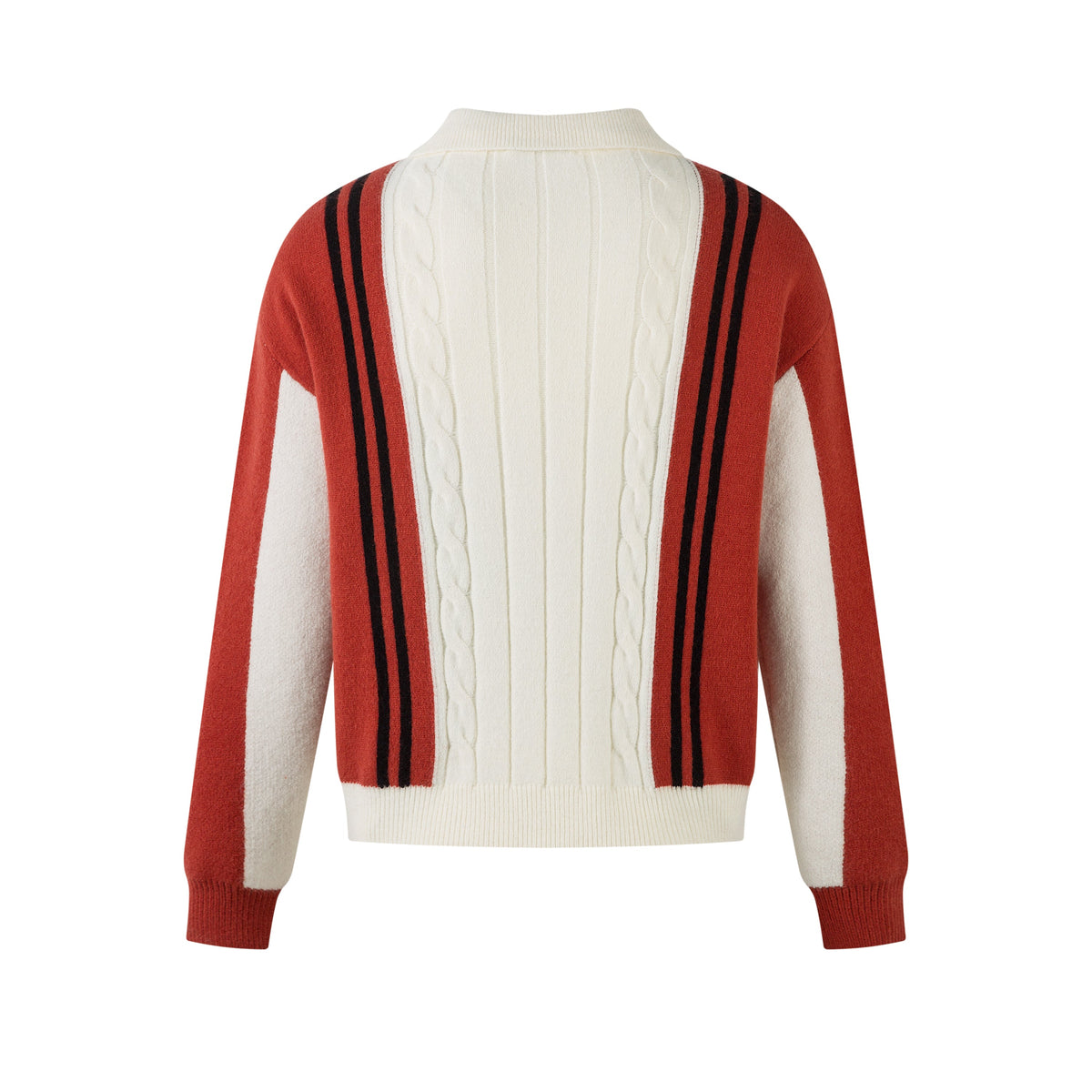 Madxmarx Retro Stripe Knit Zip Jacket