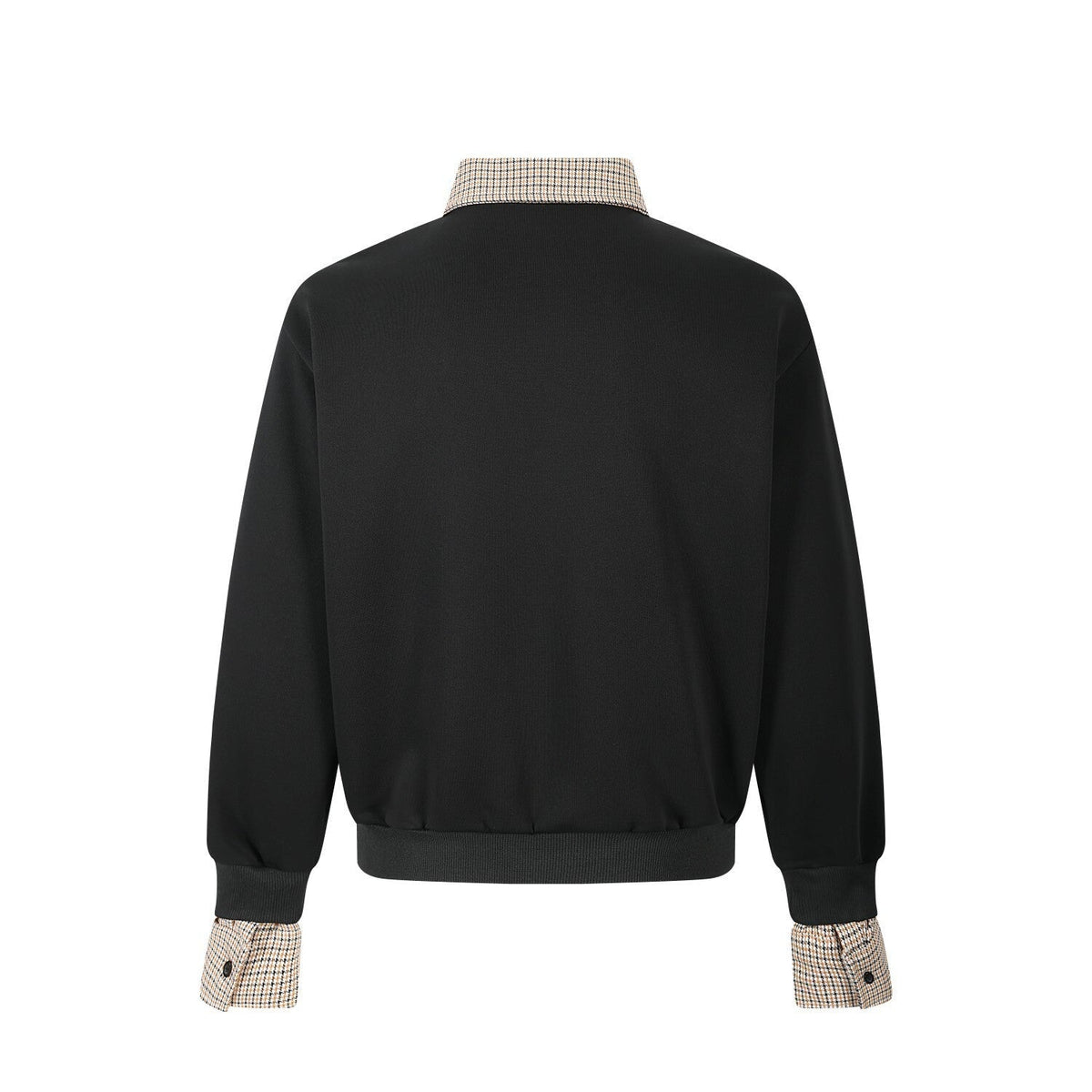 Madxmarx Layered Collar Half-Zip Pullover