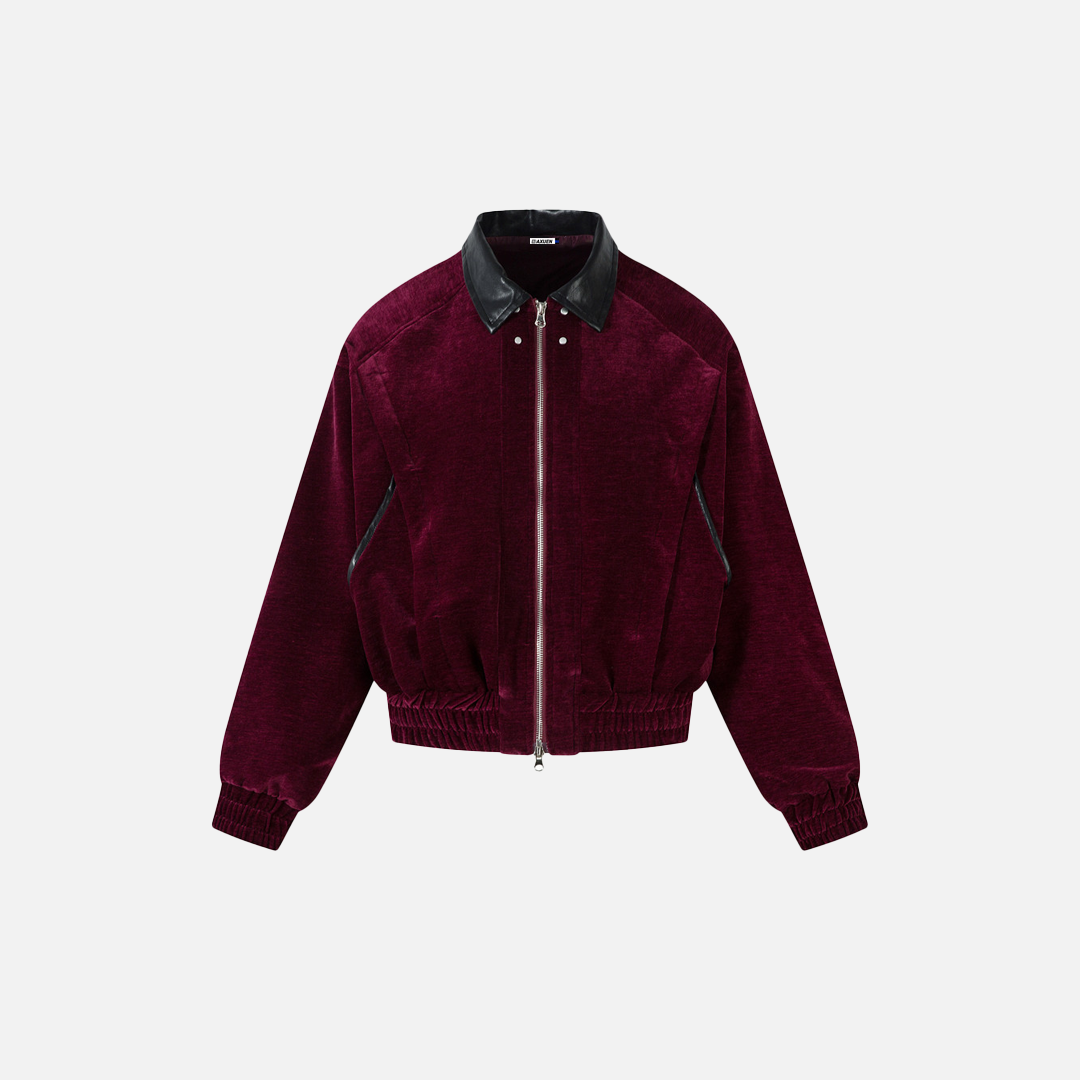 Streetwear Cool Stylish Faux Leather Collar Jacket