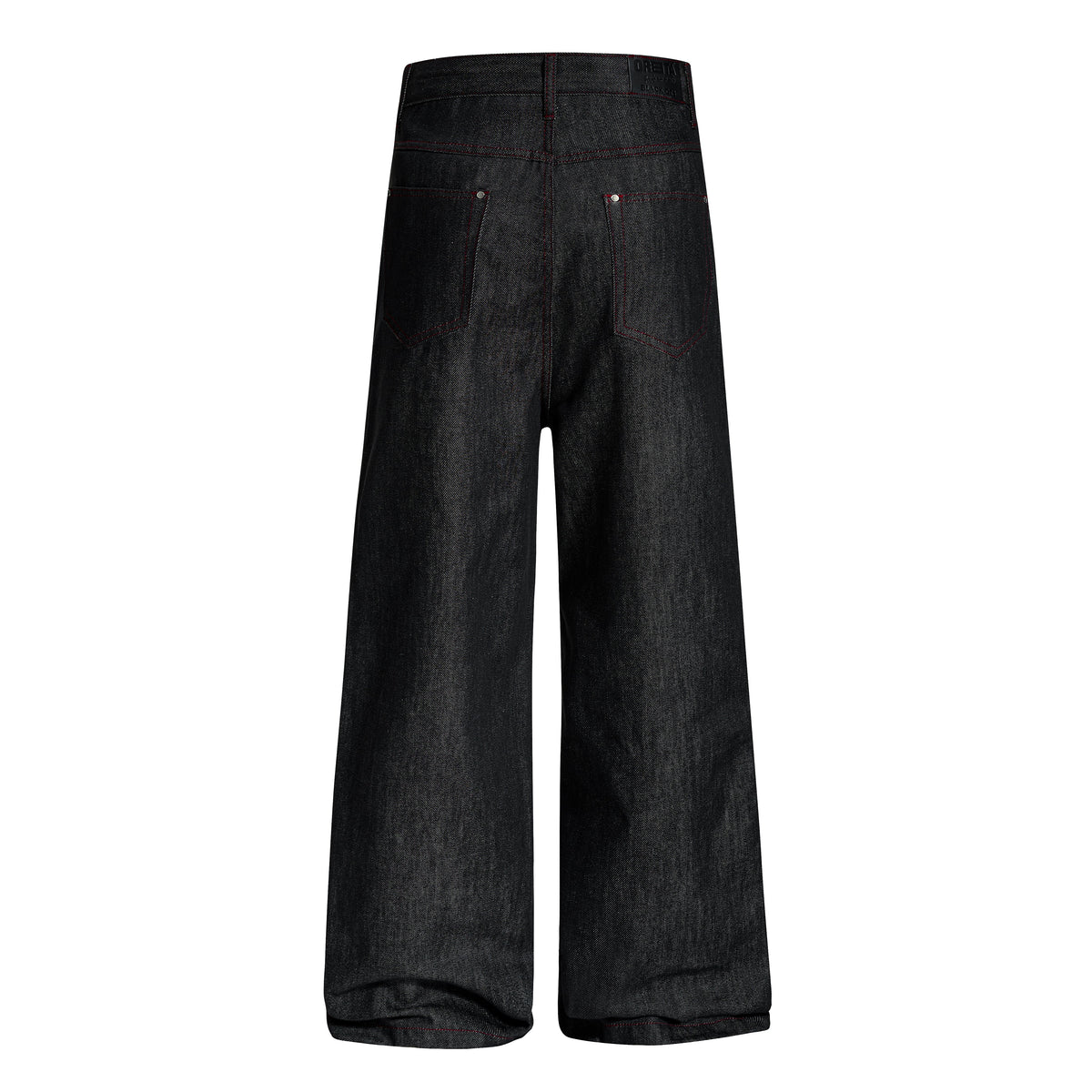 Pantalon en jean à poches multiples surpiqué Madxmarx