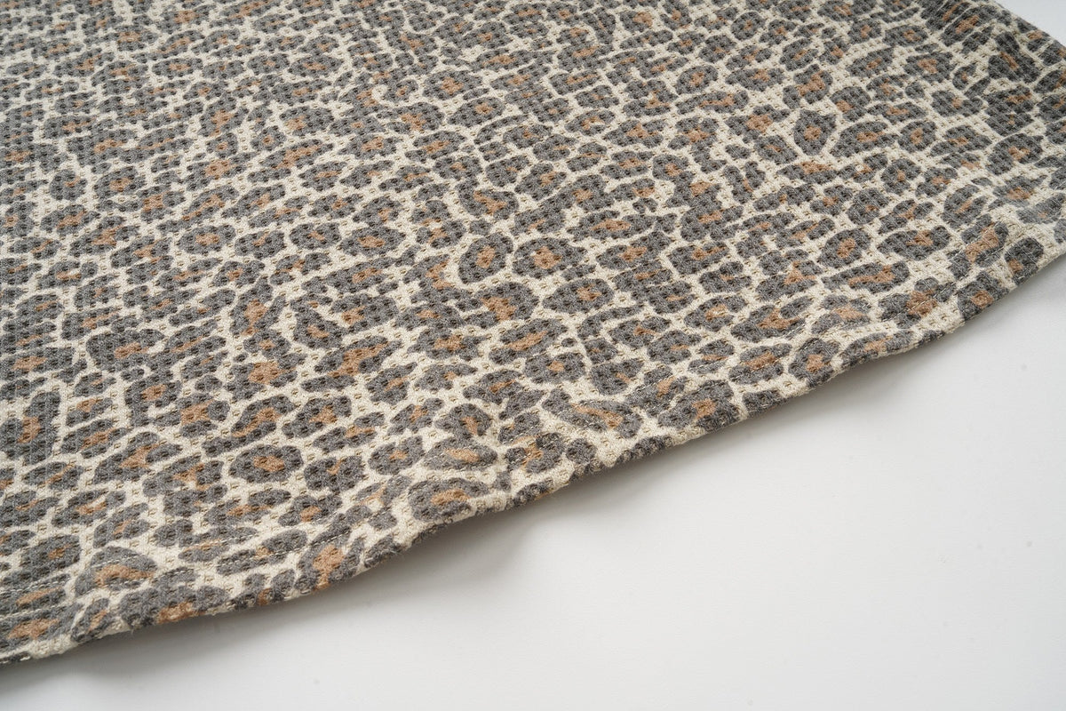 Madxmarx Leopard Varsity Graphic Long Sleeve Tee