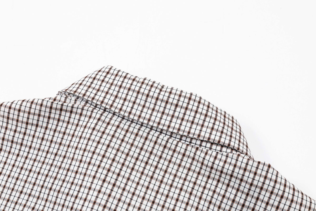 Madxmarx Vintage Plaid Panel Polo