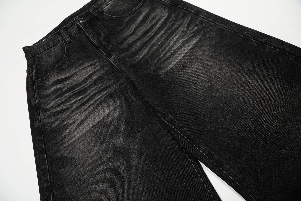 Madxmarx Vintage Whisker Wash Balloon Wide-Leg Jeans