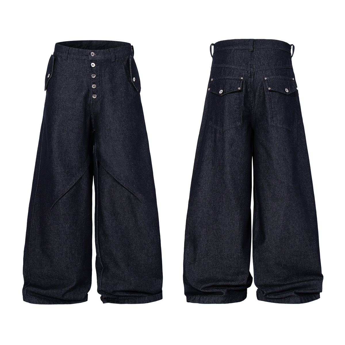 Pantalon en jean large à panneaux Madxmarx