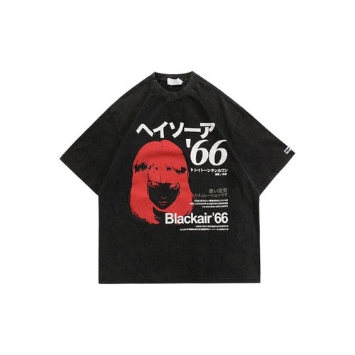 Camiseta Unissex com Estampa de Kanji Japonês - Preto / M