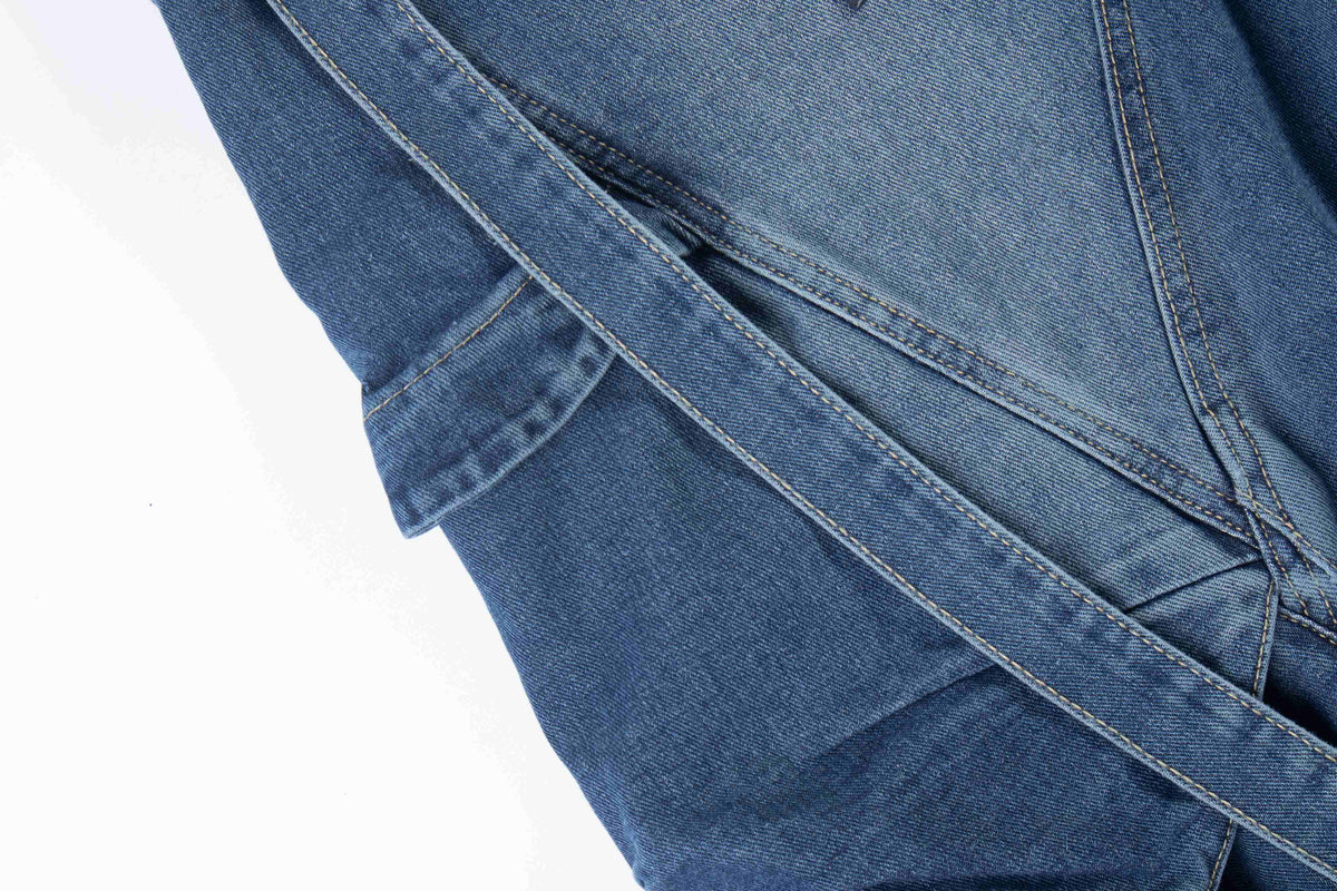 Madxmarx Multi-Pocket Baggy Denim Jeans