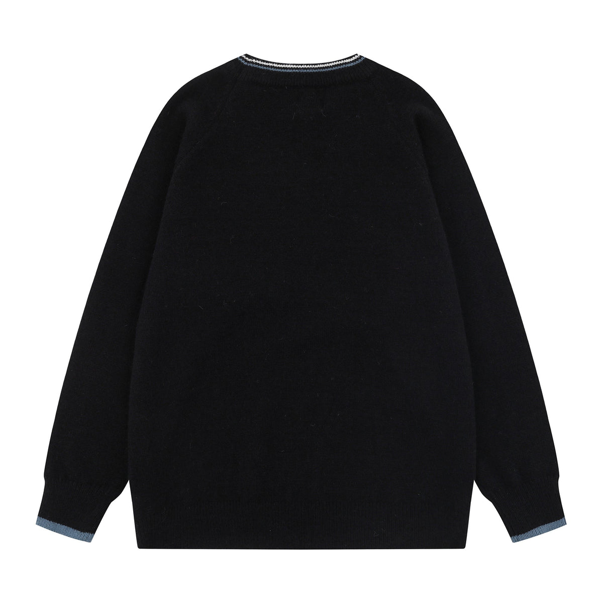 Madxmarx Striped Crest Knit Sweater