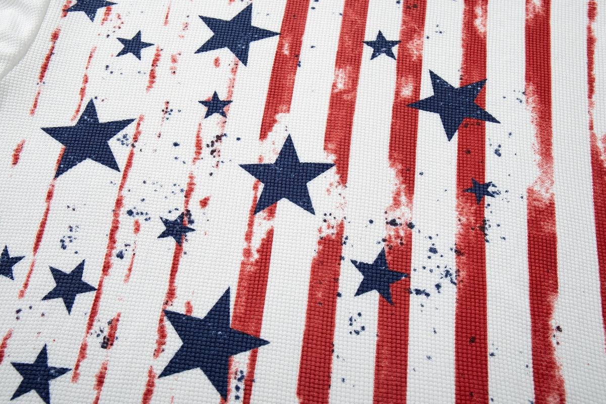 Madxmarx Vintage Flag Graphic Long Sleeve
