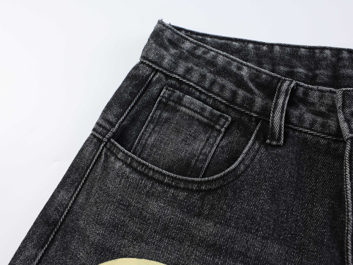 Madxmarx 1990 Graphic Wide-Leg Jeans