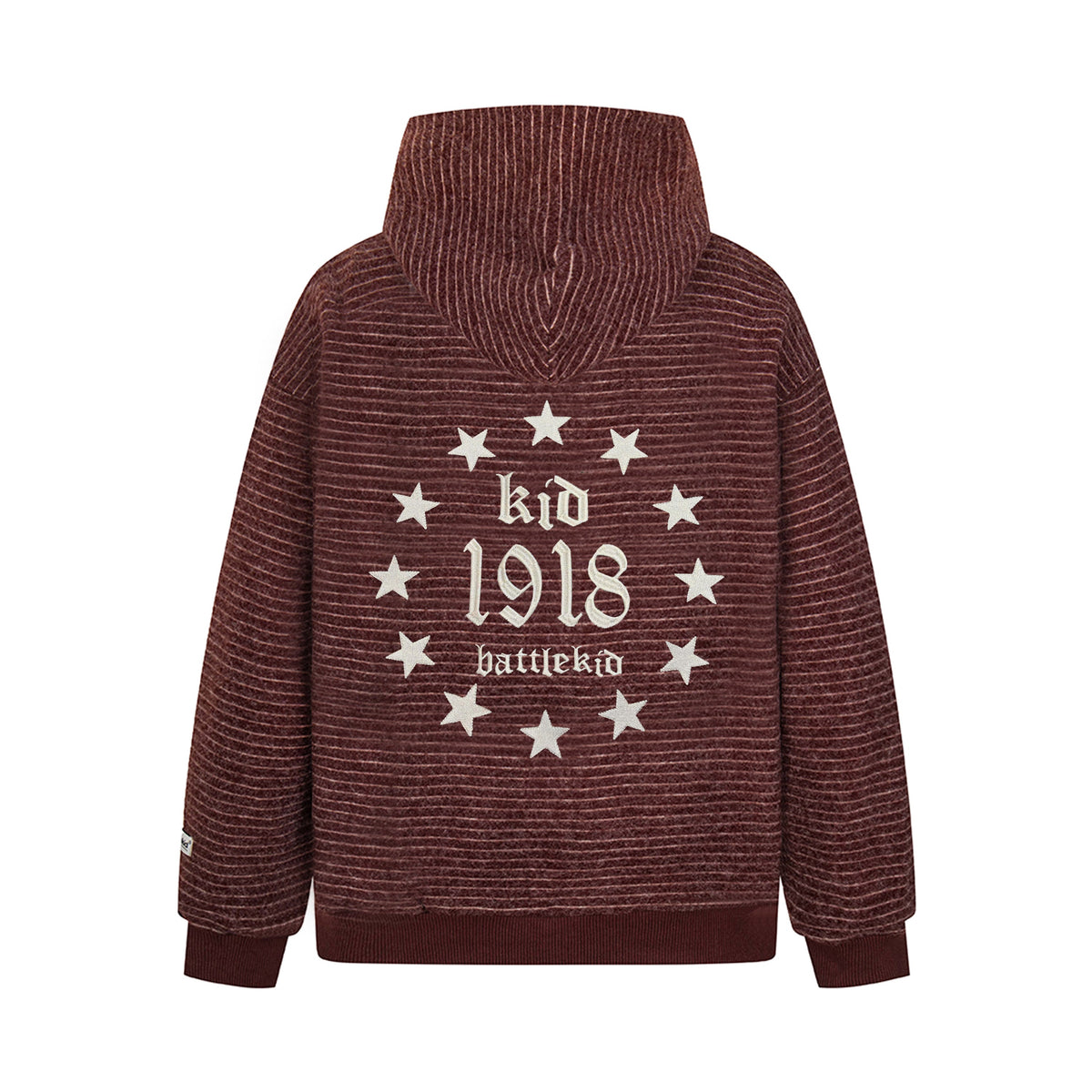 Madxmarx Striped Knit Zip Hoodie