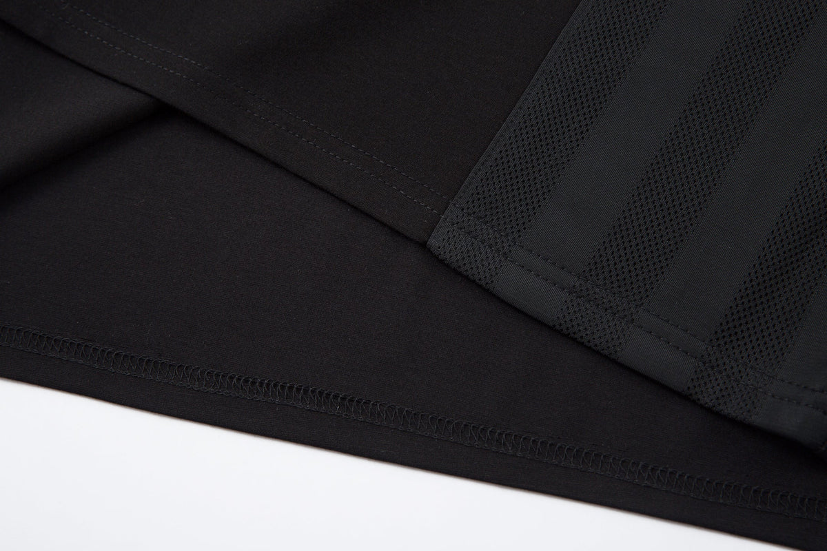 Madxmarx Contrast Panel Long-Sleeve Top