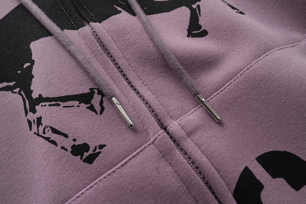 Madxmarx Graphic Zip Hoodie