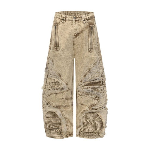 Jean « Vintage Distressed Panel » de Madxmarx - S / Comme indiqué