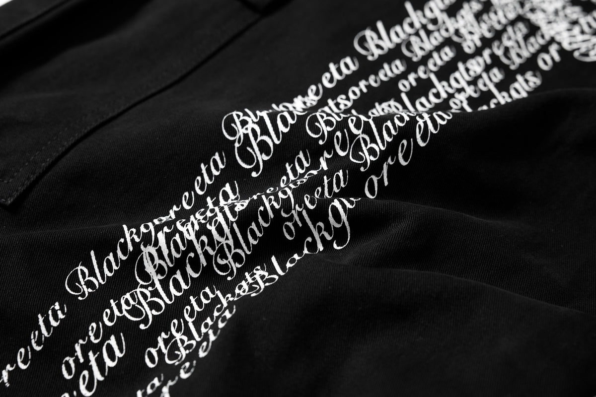 Madxmarx Cross Lettering Cargo Pants