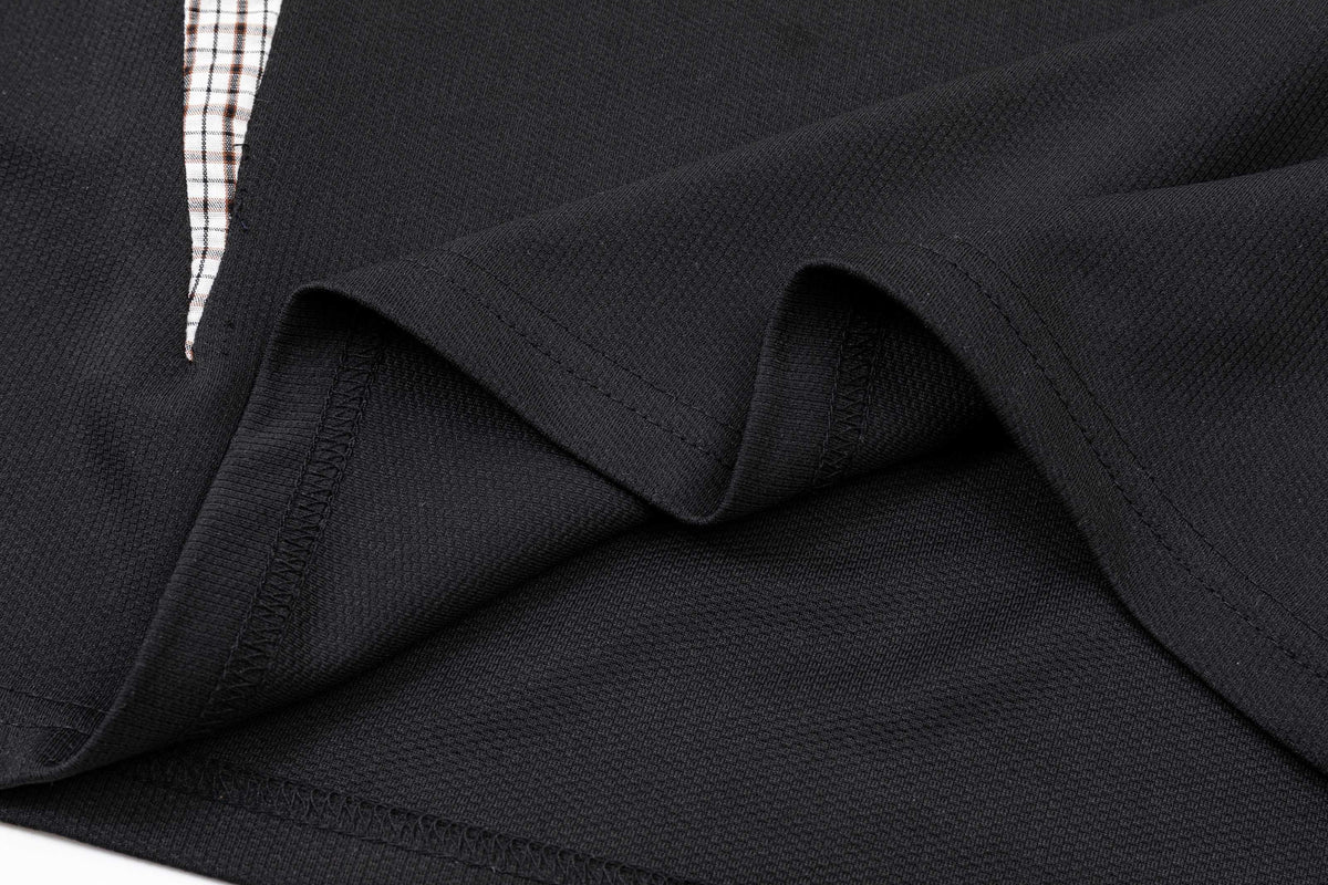 Madxmarx Vintage Plaid Panel Polo