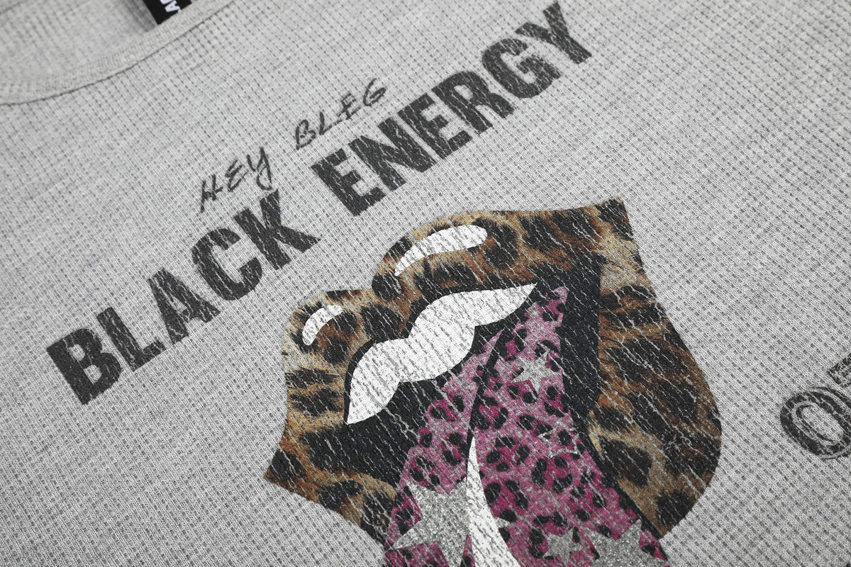 Madxmarx Leopard Raglan Long Sleeve Tee