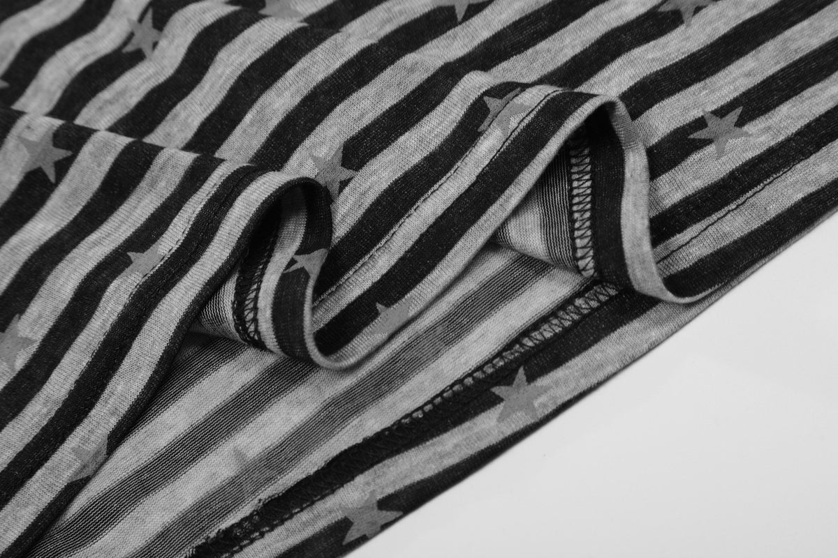 Madxmarx “Star Stripe Long Sleeve Polo”