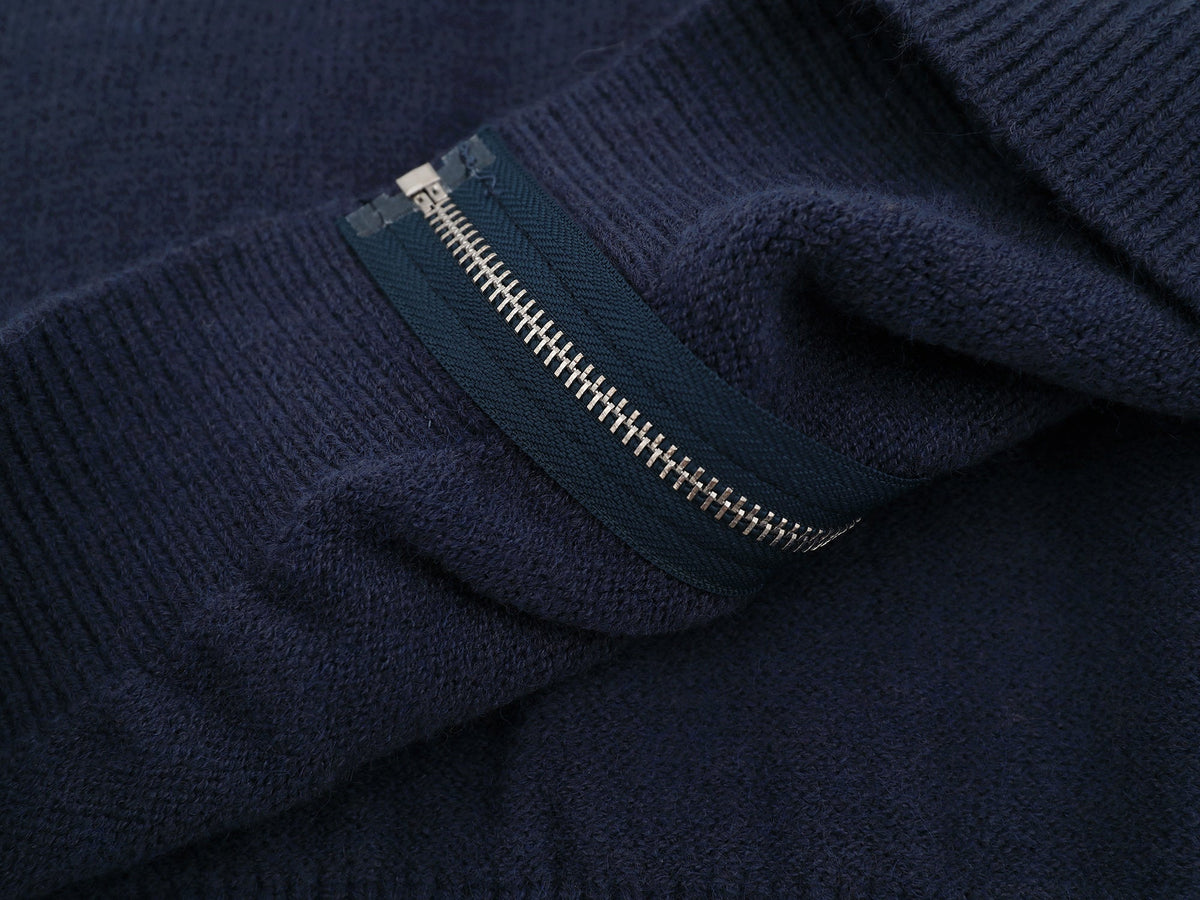 Madxmarx Gather Varsity Knit Zip Jacket