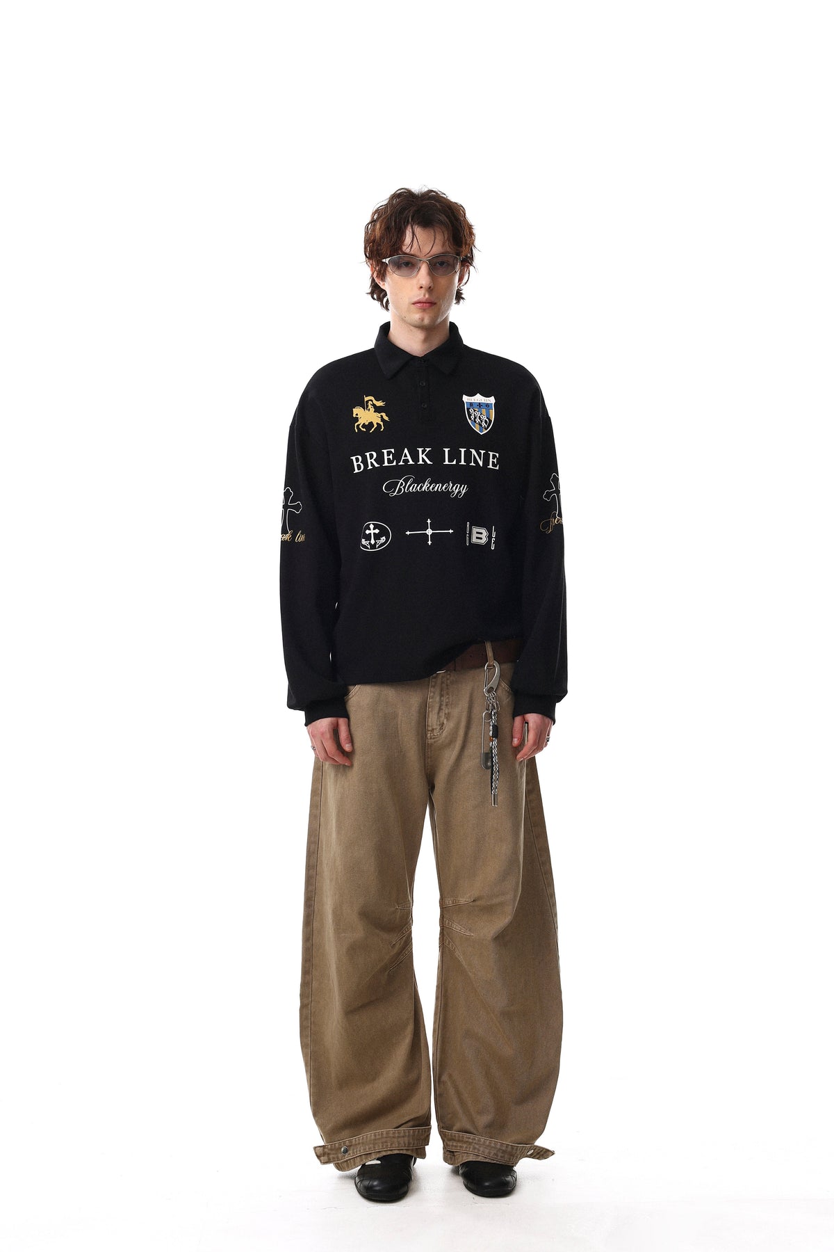 Madxmarx Break Line Graphic Polo