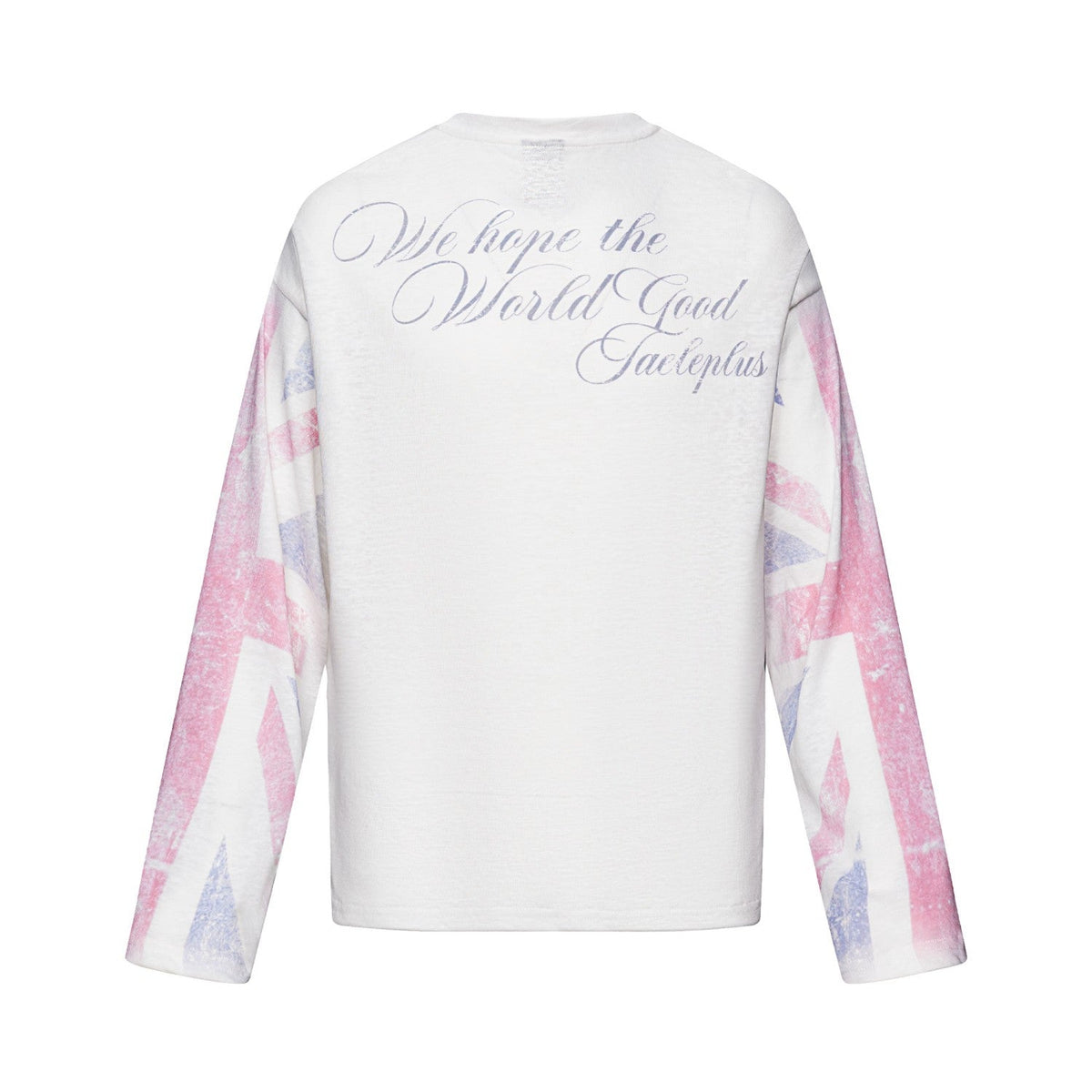 Madxmarx Union Jack Sleeve Henley Long Sleeve Tee