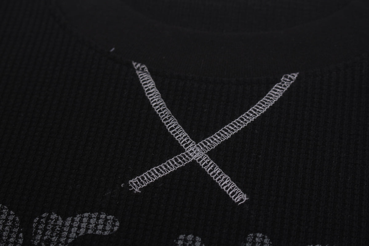 Madxmarx Graphic Waffle Long Sleeve