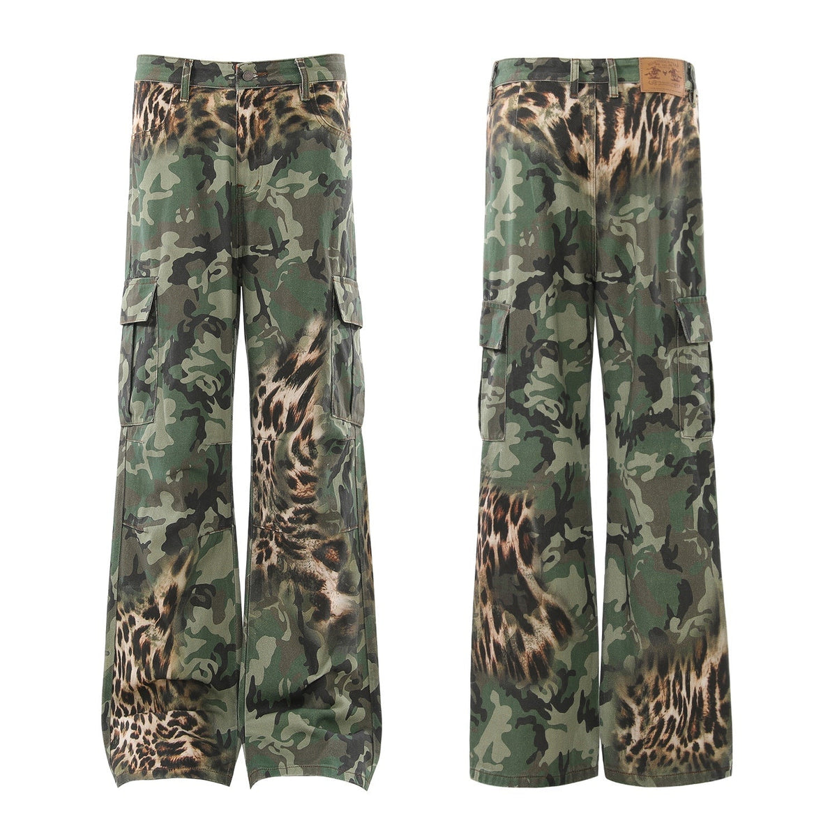 Madxmarx Leopard Camo Cargo Pants