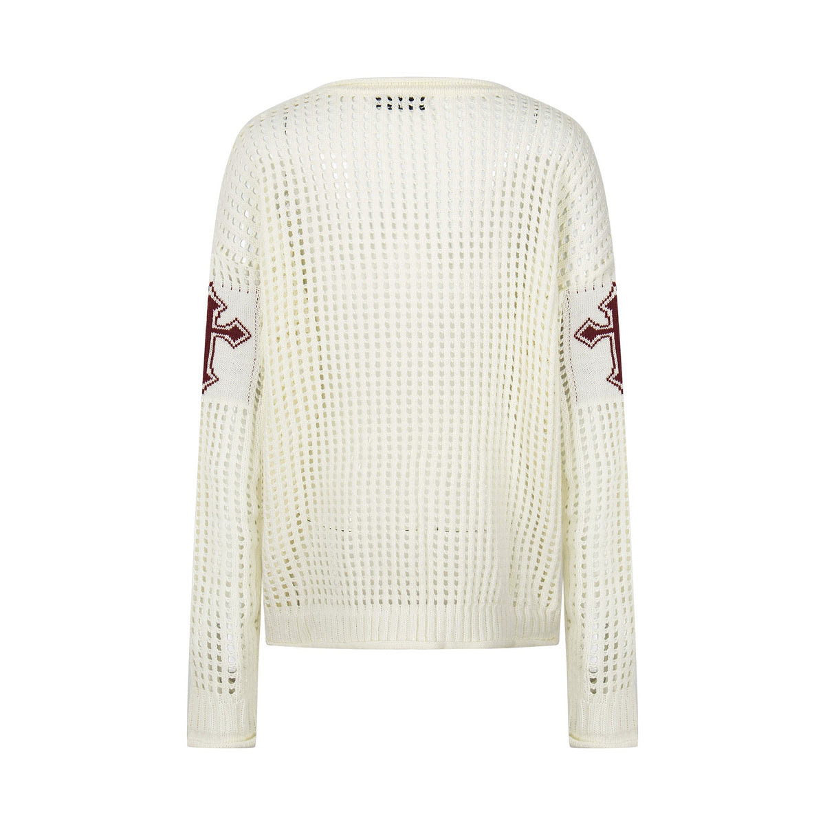 Madxmarx Hollow Knit Crewneck Sweater