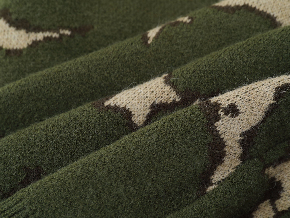Madxmarx Camo Knit Sweater