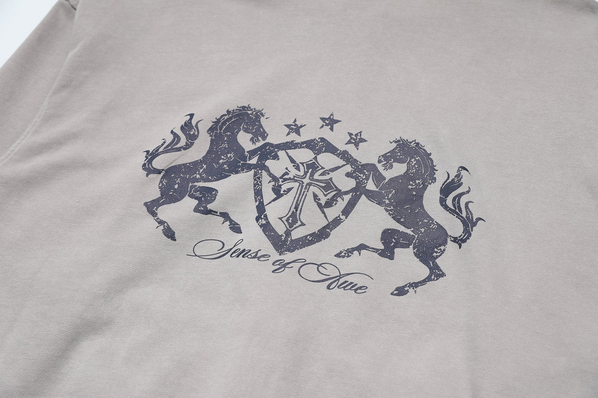 Madxmarx Vintage Crest Zip Hoodie