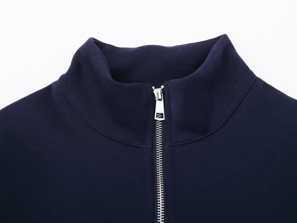 Madxmarx Varsity Zip Mockneck Sweatshirt