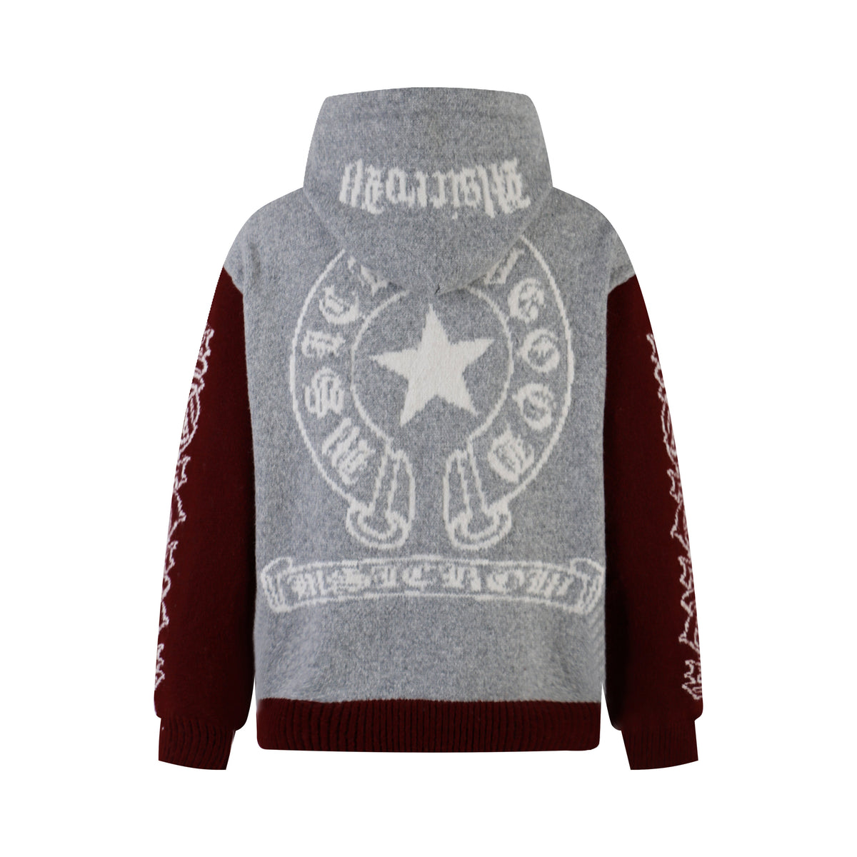 Madxmarx Vintage Star Knit Zip Hoodie