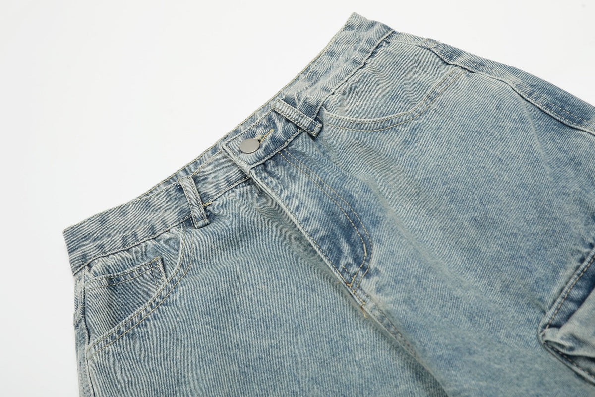 Madxmarx Multi-Layer Cargo Denim Pants