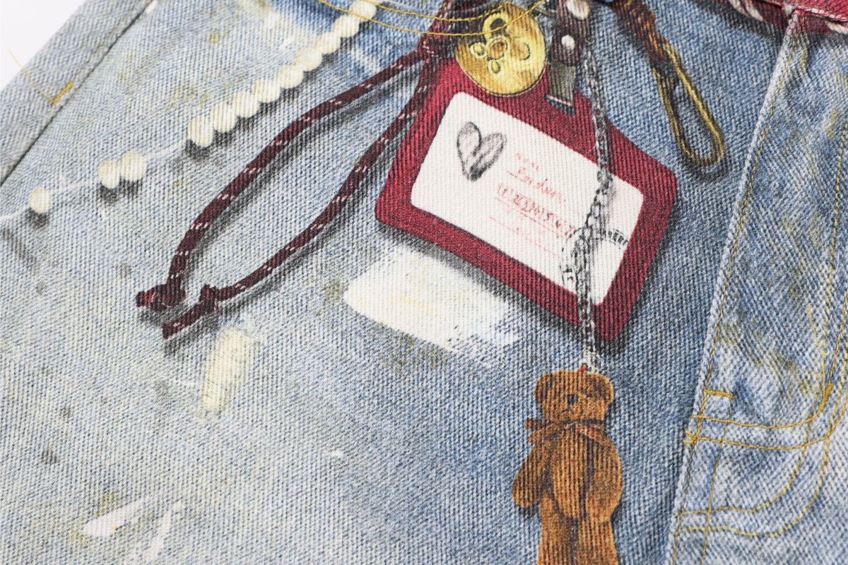 Jeans tonneau délavés à détails noués Madxmarx